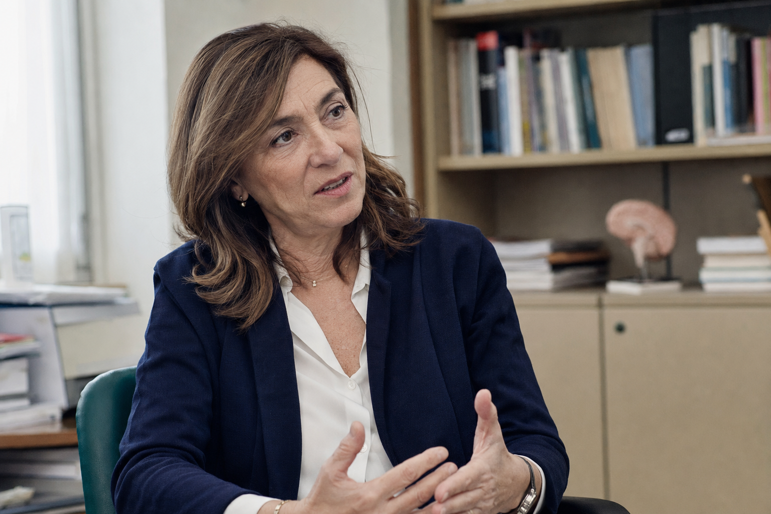 Lucia Ferri durante l’intervista sul benessere cognitivo